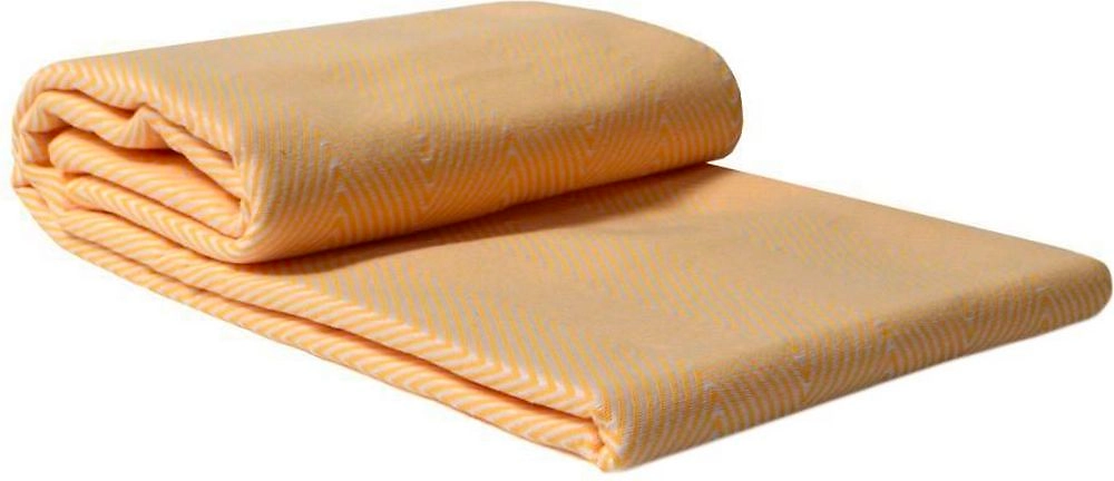 Плед-покрывало Sova&Javoronok Зиг-заг хлопок лимонное 175х205 см