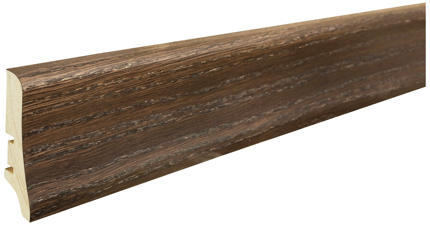 Напольный плинтус Barlinek P20 массив дерева дуб espresso 2200х58 мм