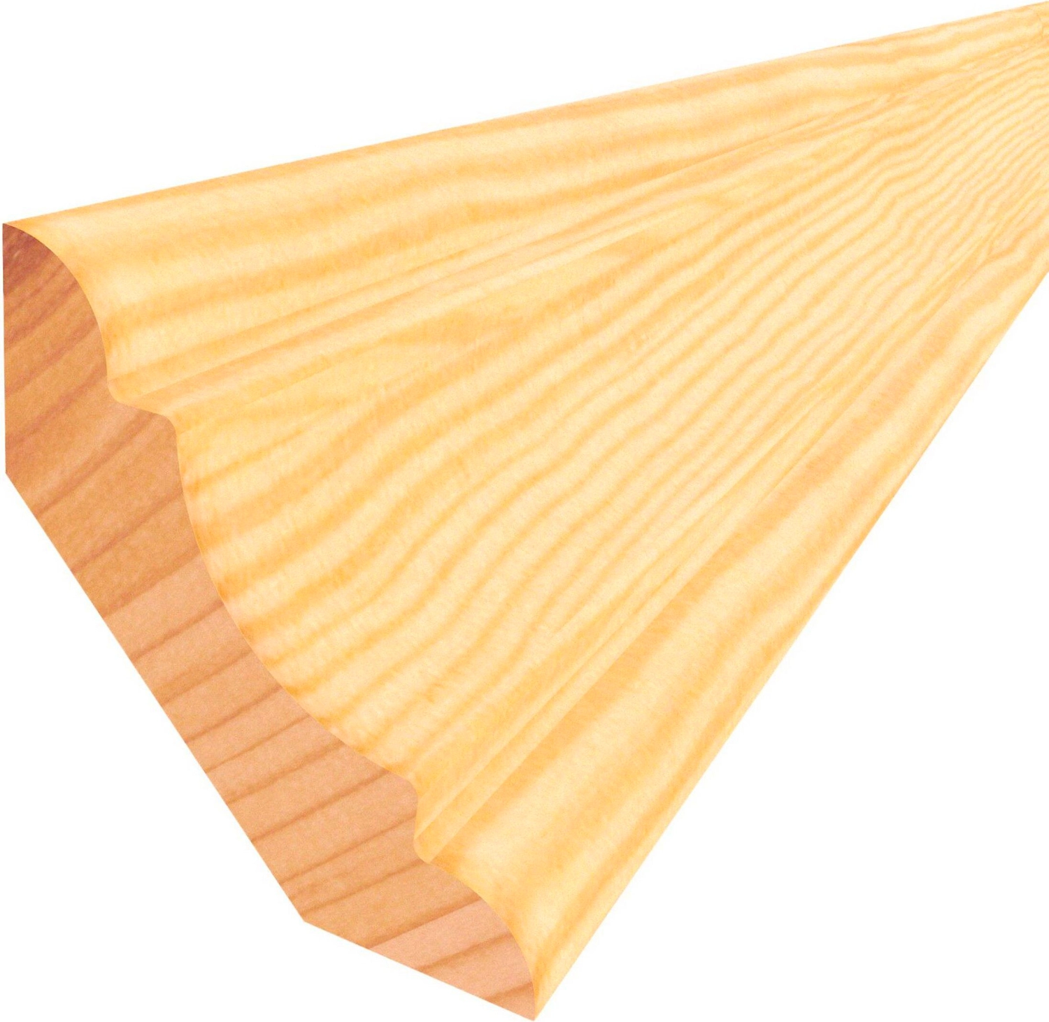 Напольный плинтус классика лиственница АВ 2400x40x12 мм