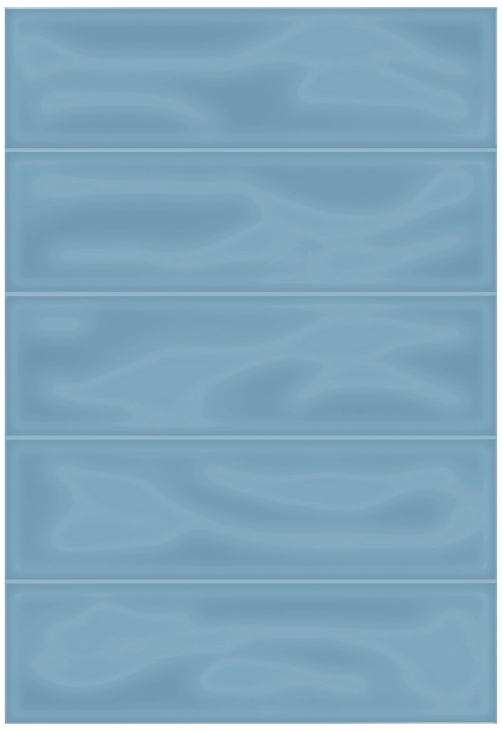 Керамическая плитка Керамин Метро синяя 40х27,5 см