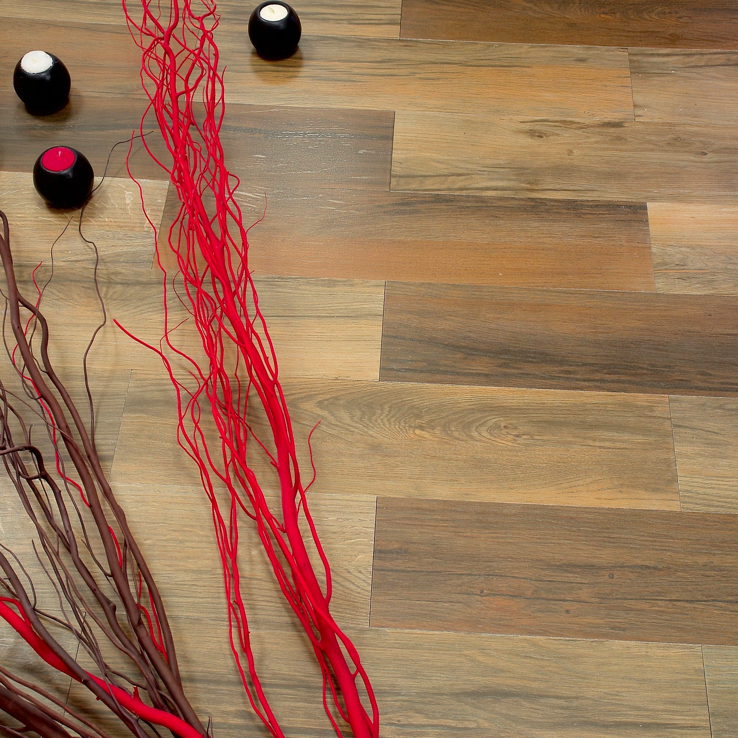 Керамогранит Керамин Редвуд дерево бежевый 60х14,5 см