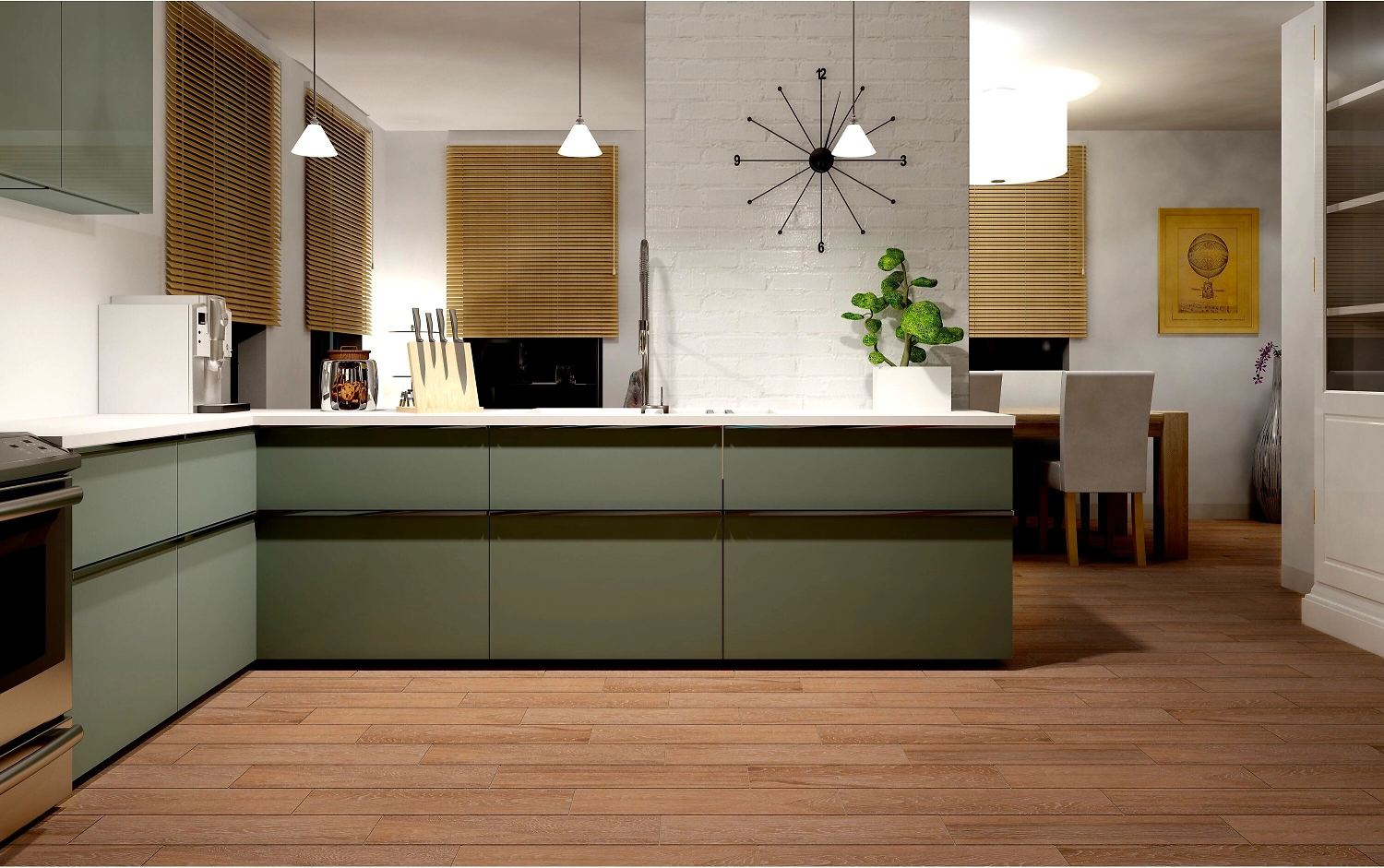 Керамогранит ATEM Chic Bt коричневый 60х15 см