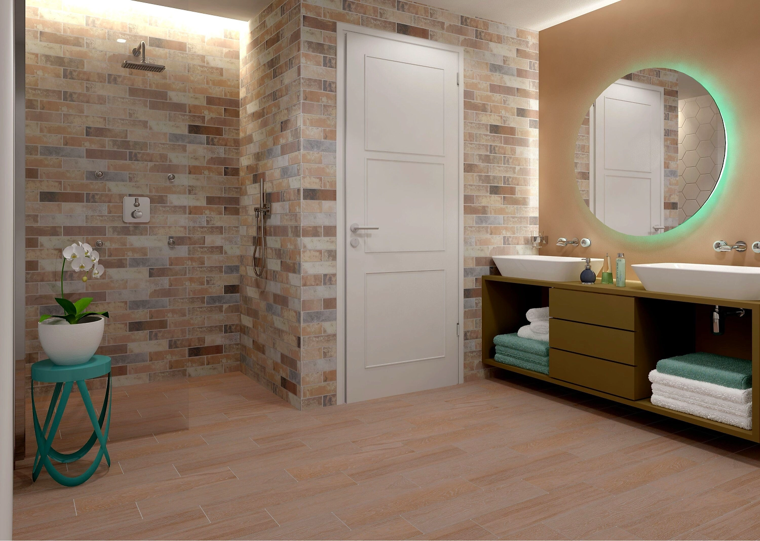 Керамогранит ATEM Chic M темно-коричневый 60х15 см