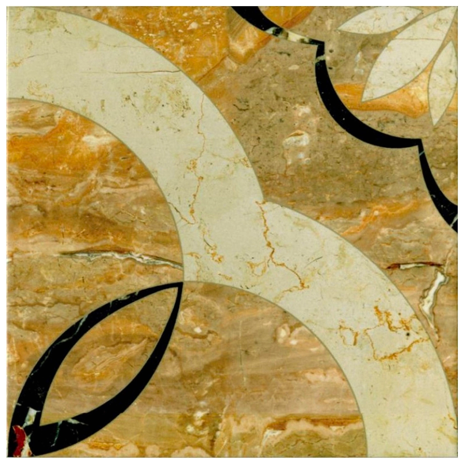 Керамогранит PiezaRosa Мармарис мрамор бежевый 33х33 см