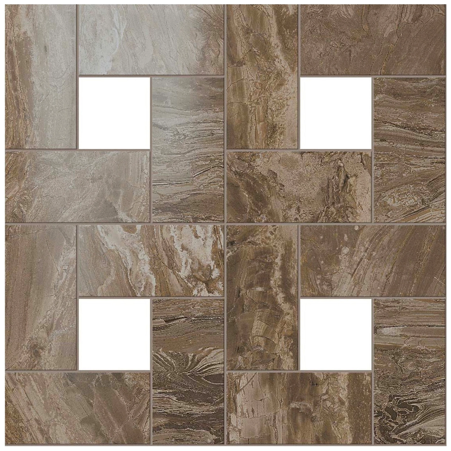 Керамогранит Atlas Concorde SUPERNOVA MARBLE камень коричневый 45х45 см