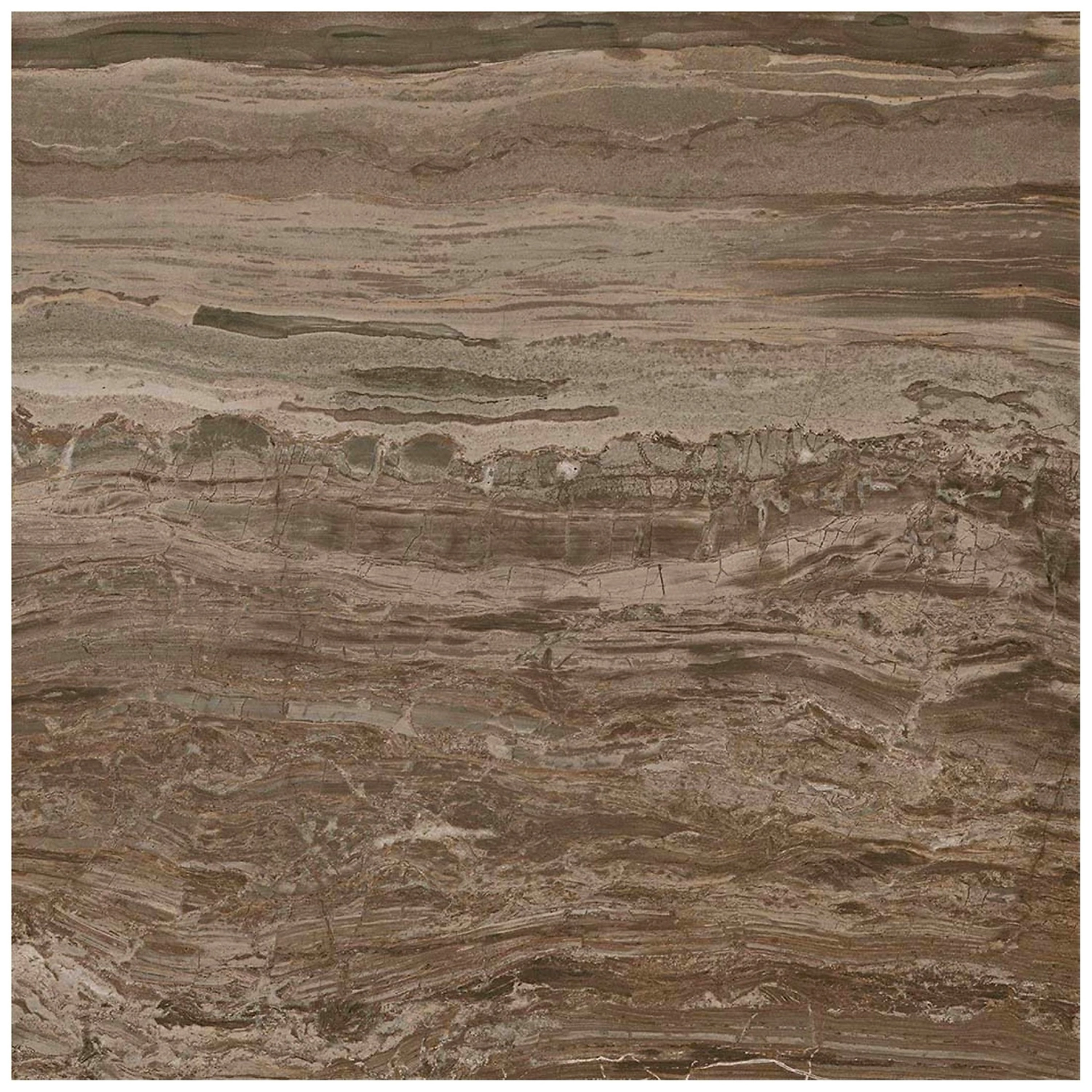 Керамогранит Atlas Concorde SUPERNOVA MARBLE камень коричнево-белый 45х45 см