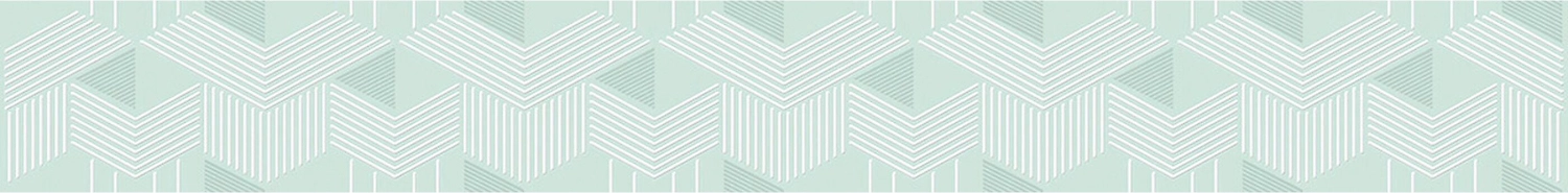 Бордюр Azori Lounge Mint Geometria светло-зеленый 50,5x6,2 см
