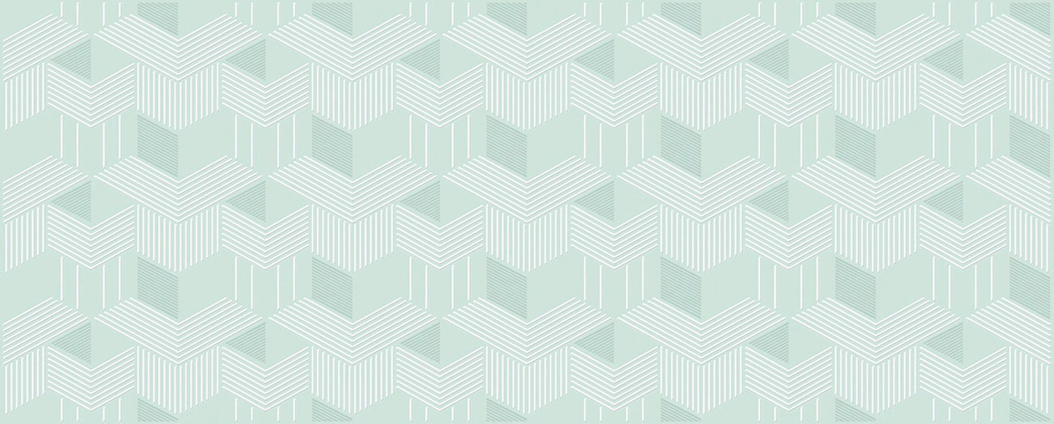 Декор Azori Lounge Mint Geometria светло-зеленый 50,5х20,1 см