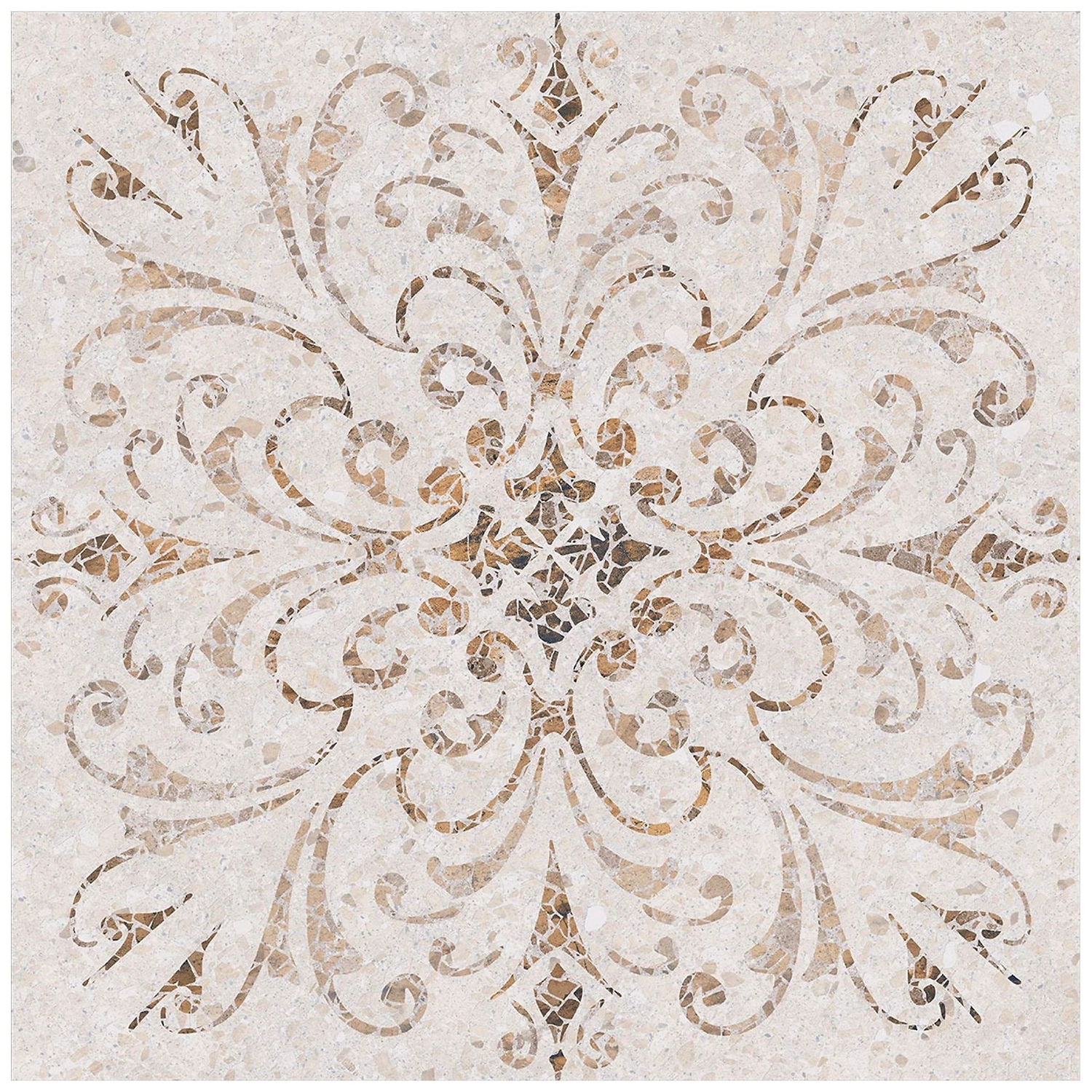 Керамогранит KERAMA MARAZZI Терраццо дерево бежевый 60х60 см