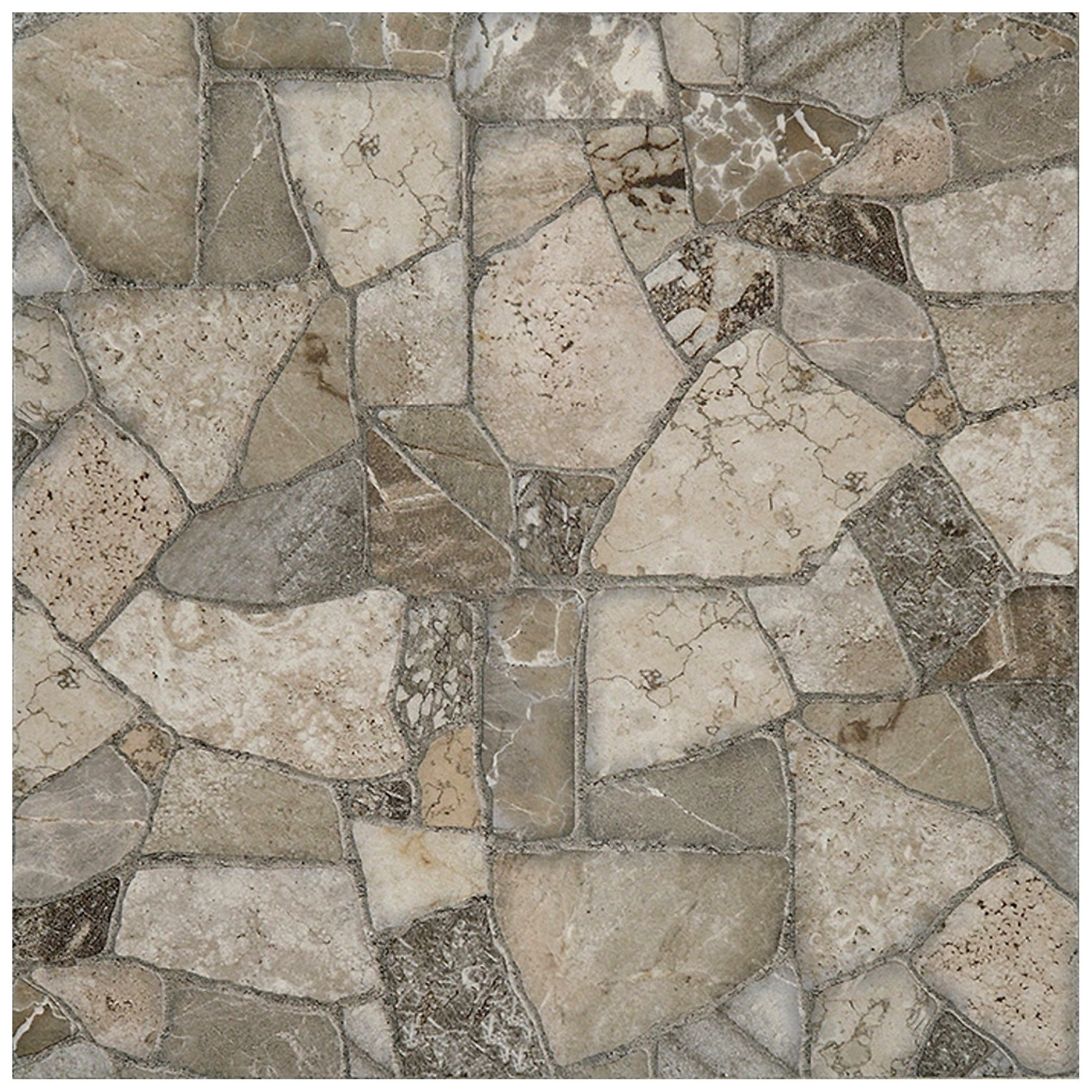 Керамогранит Unitile Life Тициан 010401002411 камень серый 40х40 см