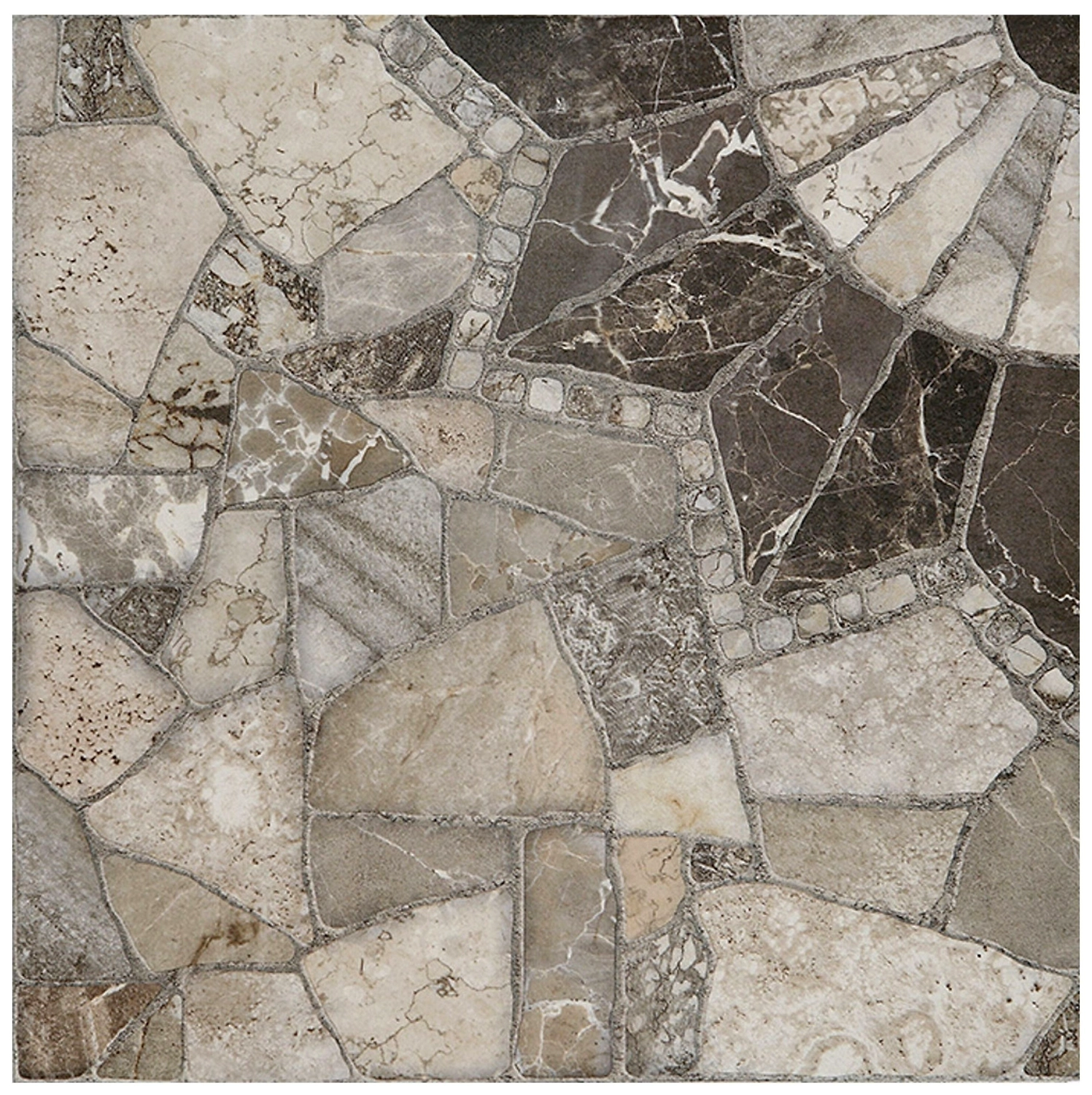 Керамогранит Unitile Life Тициан 010401002403 камень серый 40х40 см