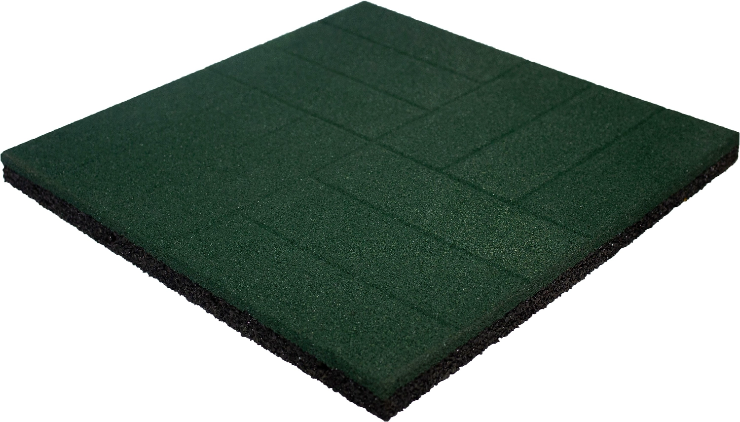 Резиновая плитка Витолит зеленая брусчатка 50x50 см