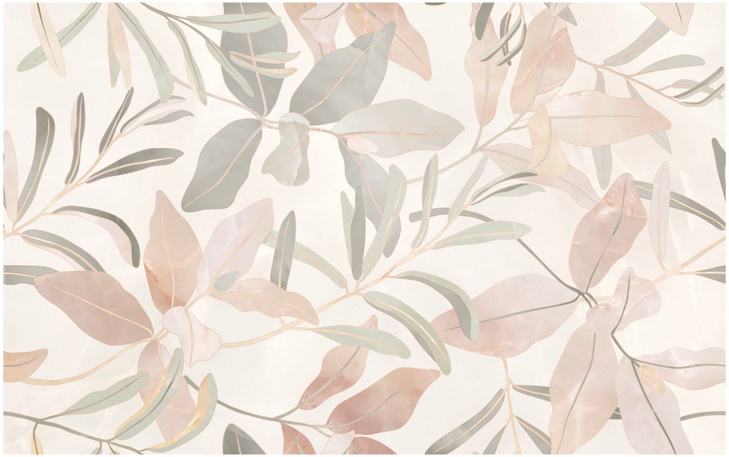 Декор Unitile Life Флора бежевые цветы 40x25 см