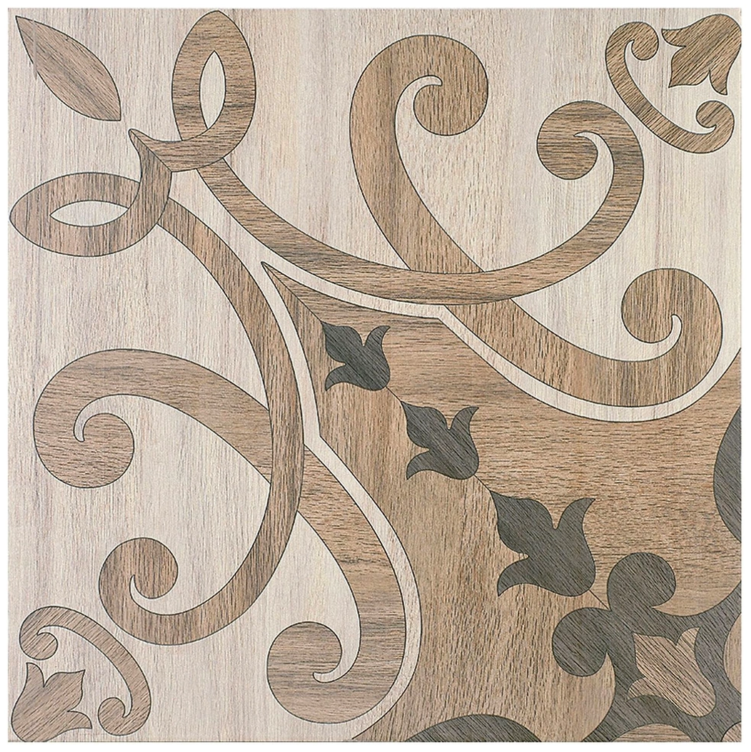 Керамическая плитка KERAMA MARAZZI Якаранда дерево коричневая 50,2х50,2 см