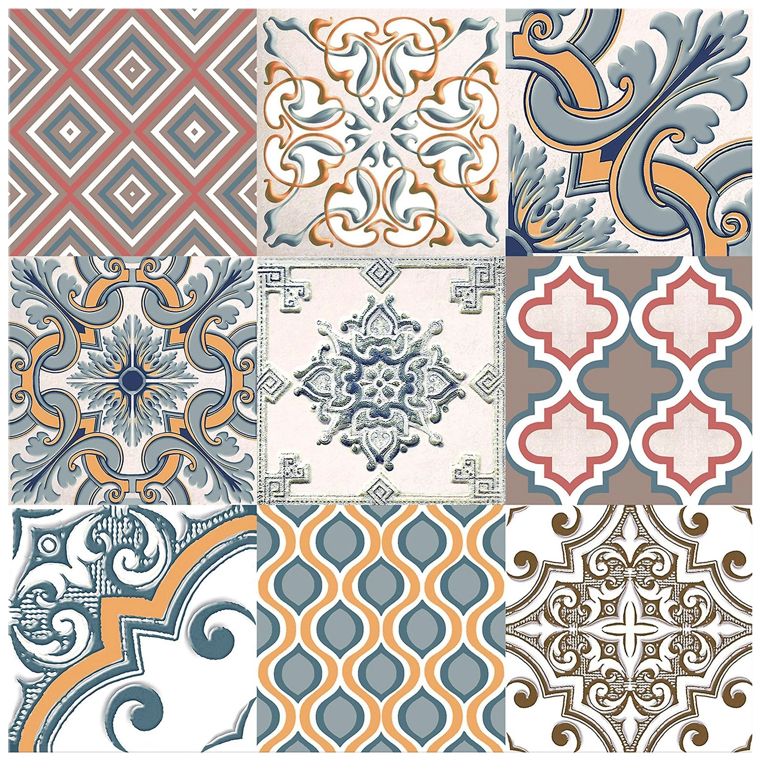 Керамическая плитка напольная Azori Eclipse многоцветная 33,3х33,3 см