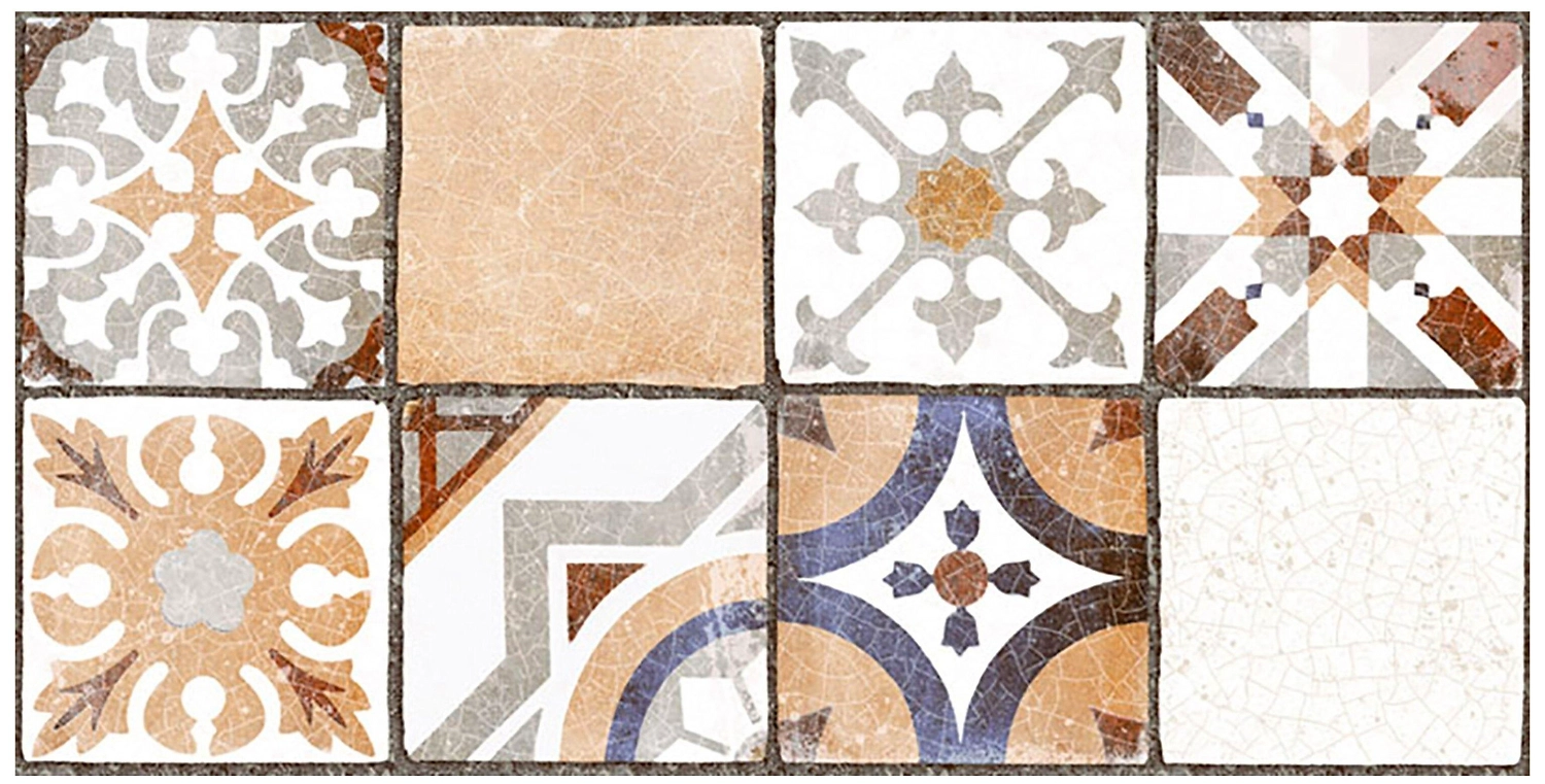 Керамическая плитка НЕФРИТ-КЕРАМИКА Лофт бежевая 40х20 см