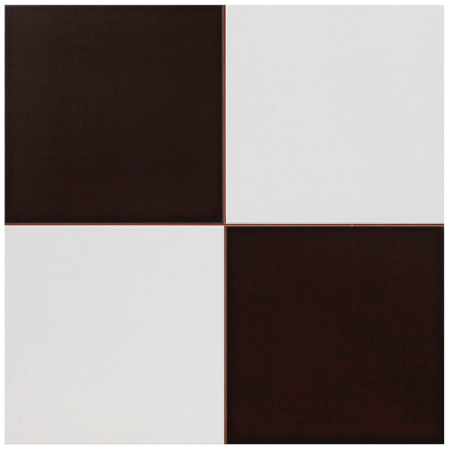 Керамическая плитка напольная Dvomo Checker камень черно-белая 45х45 см