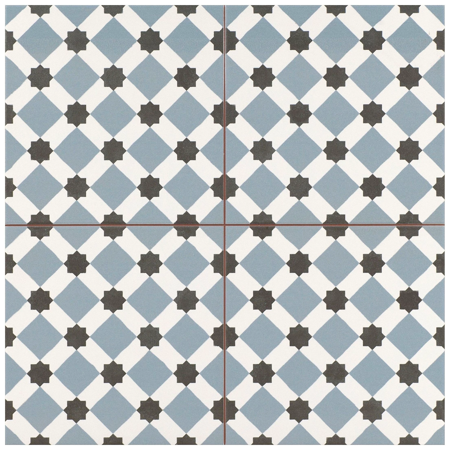 Керамическая плитка DVOMO Henley Ice мрамор голубая 45х45 см