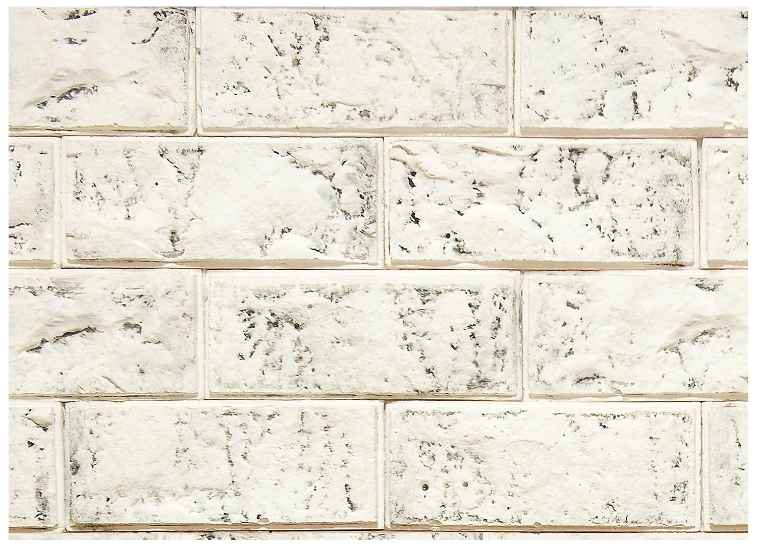 Гипсоцементная плитка Casa Vaga Скала кирпич белая 21х8,5 см