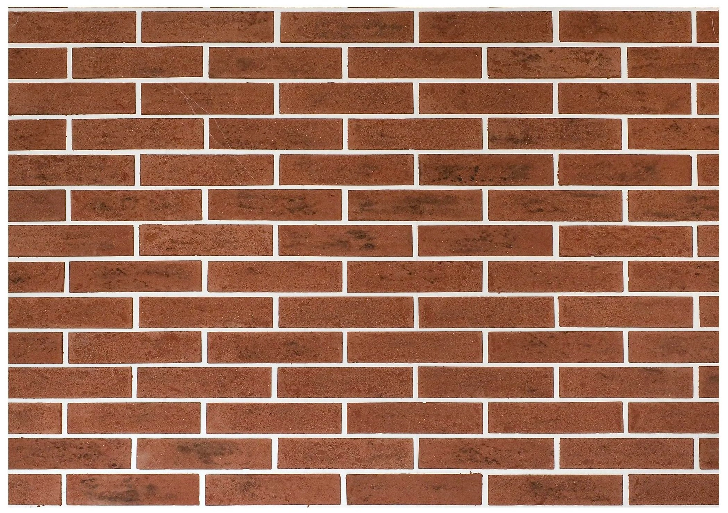 Гипсоцементная плитка Casa Vaga Экобрик кирпич бурая 21x5 см