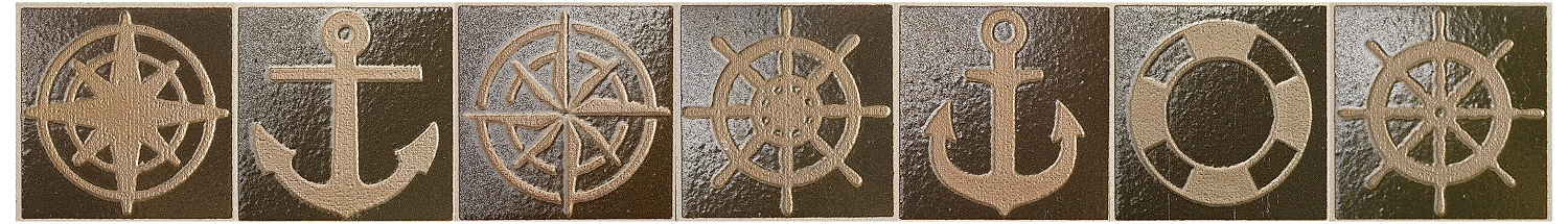 Бордюр KERAMA MARAZZI Рубикон коричневый 5х5 см