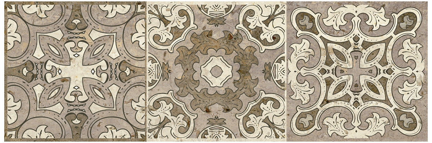 Декор LB CERAMICS Травертино 3064-0004 коричневый 60х20 см