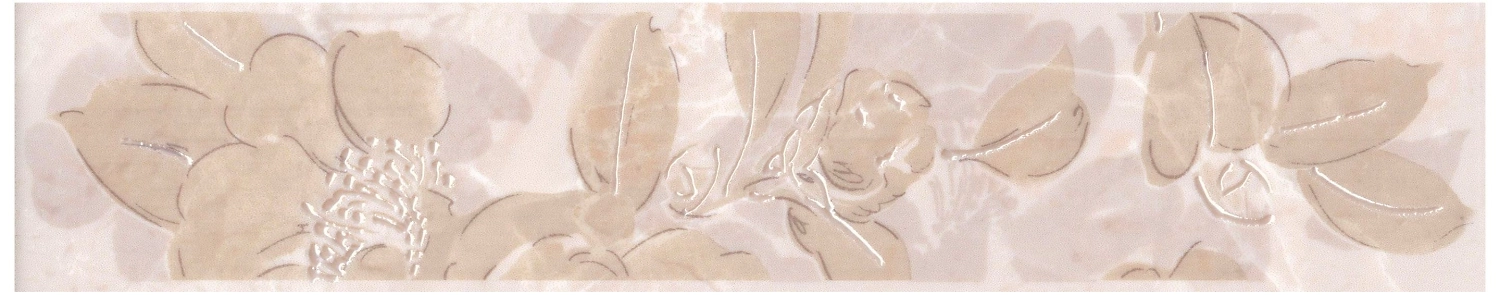 Бордюр KERAMA MARAZZI Баккара мрамор бежевый 30х5,7 см