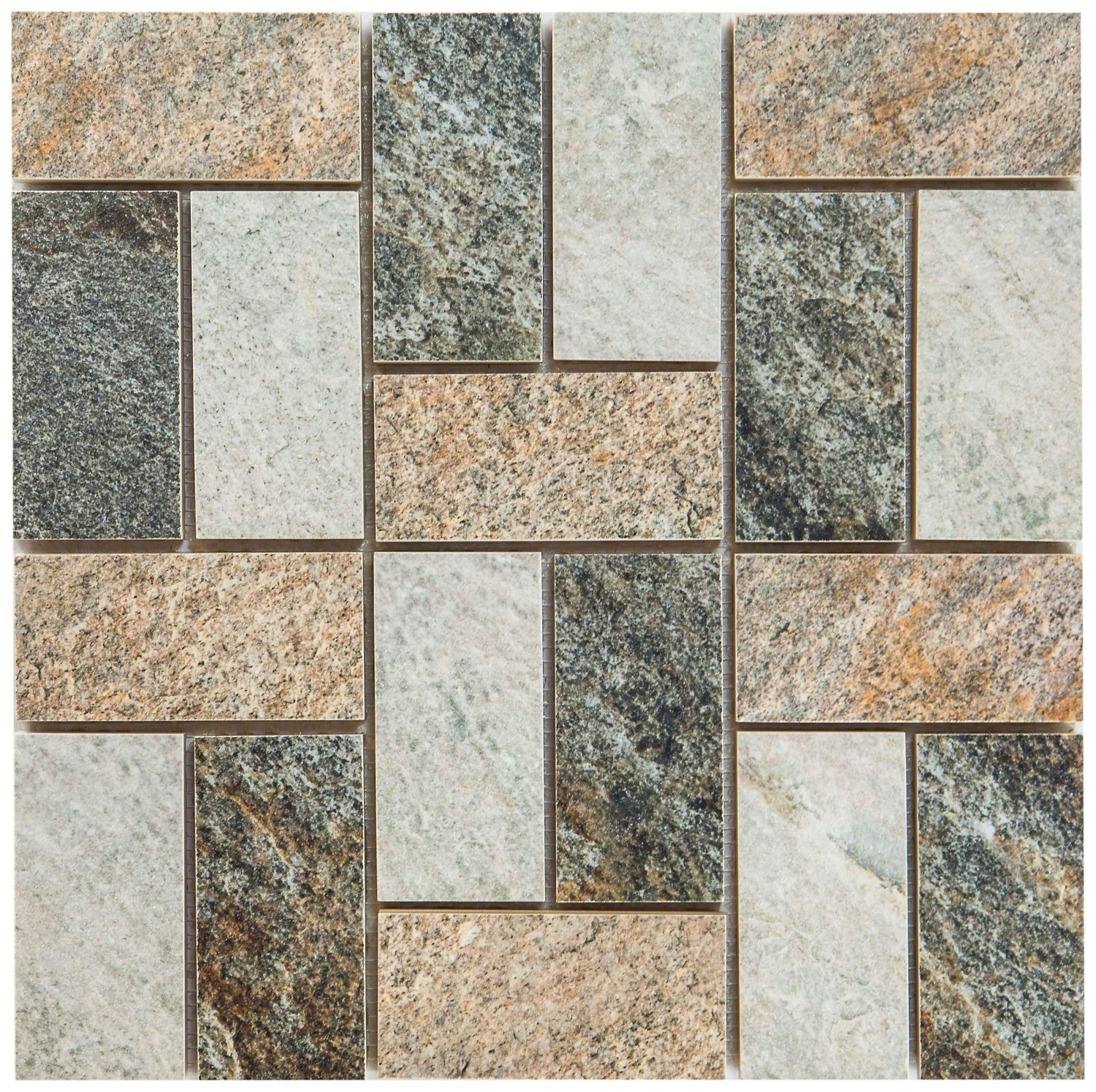 Декор Керамин Кварцит камень серый 30х30 см