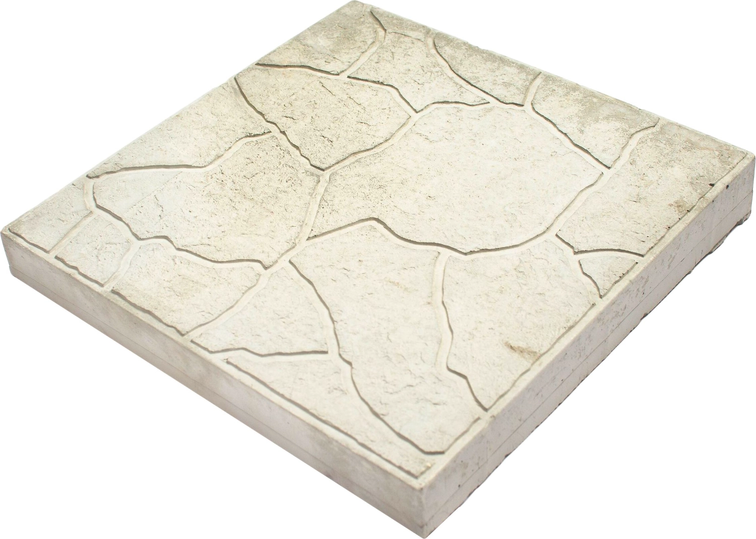 Тротуарная плитка Белая река Тучка 300х300 мм серый