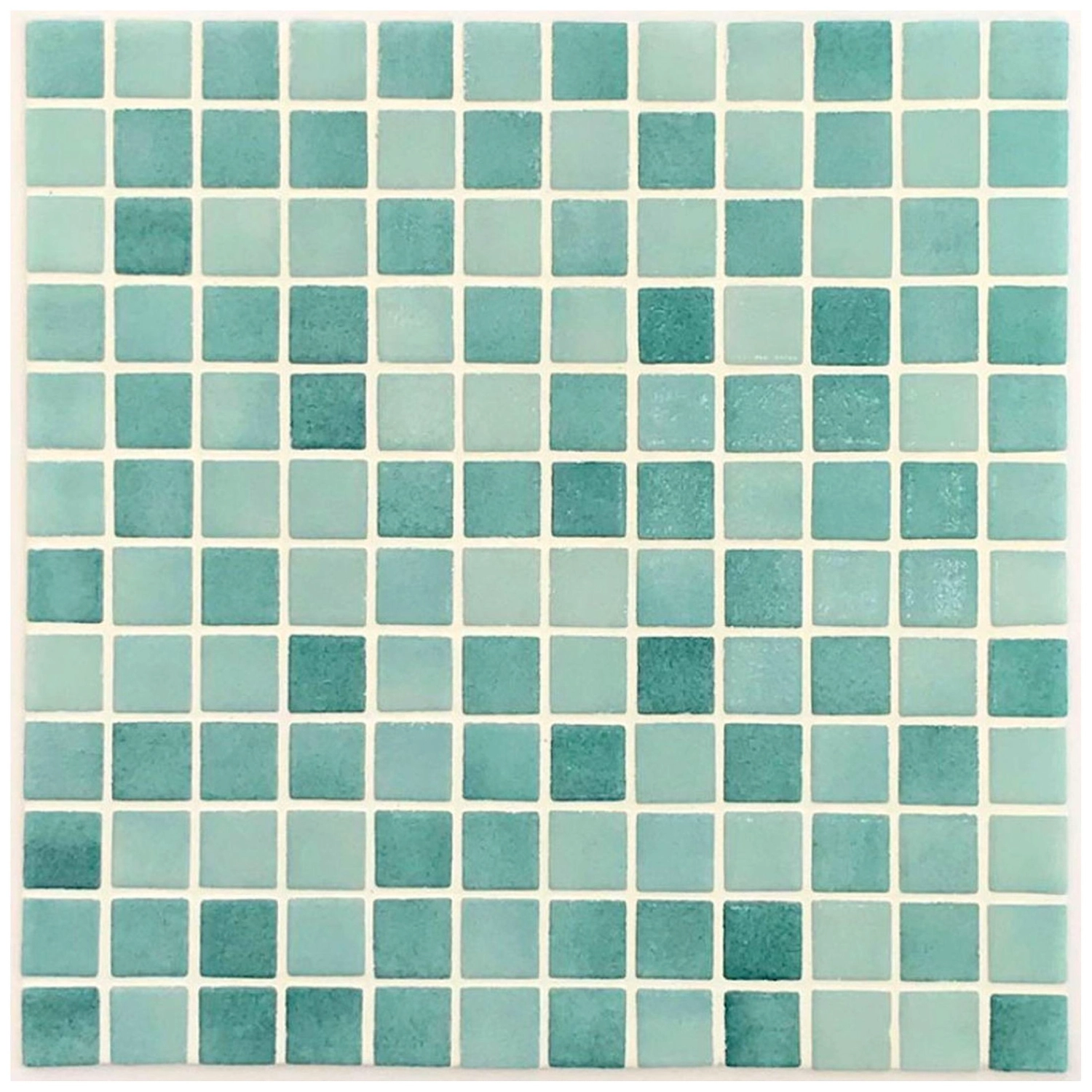 Стеклянная мозаика VIDREPUR Antislip зеленая 31,7х31,7 см