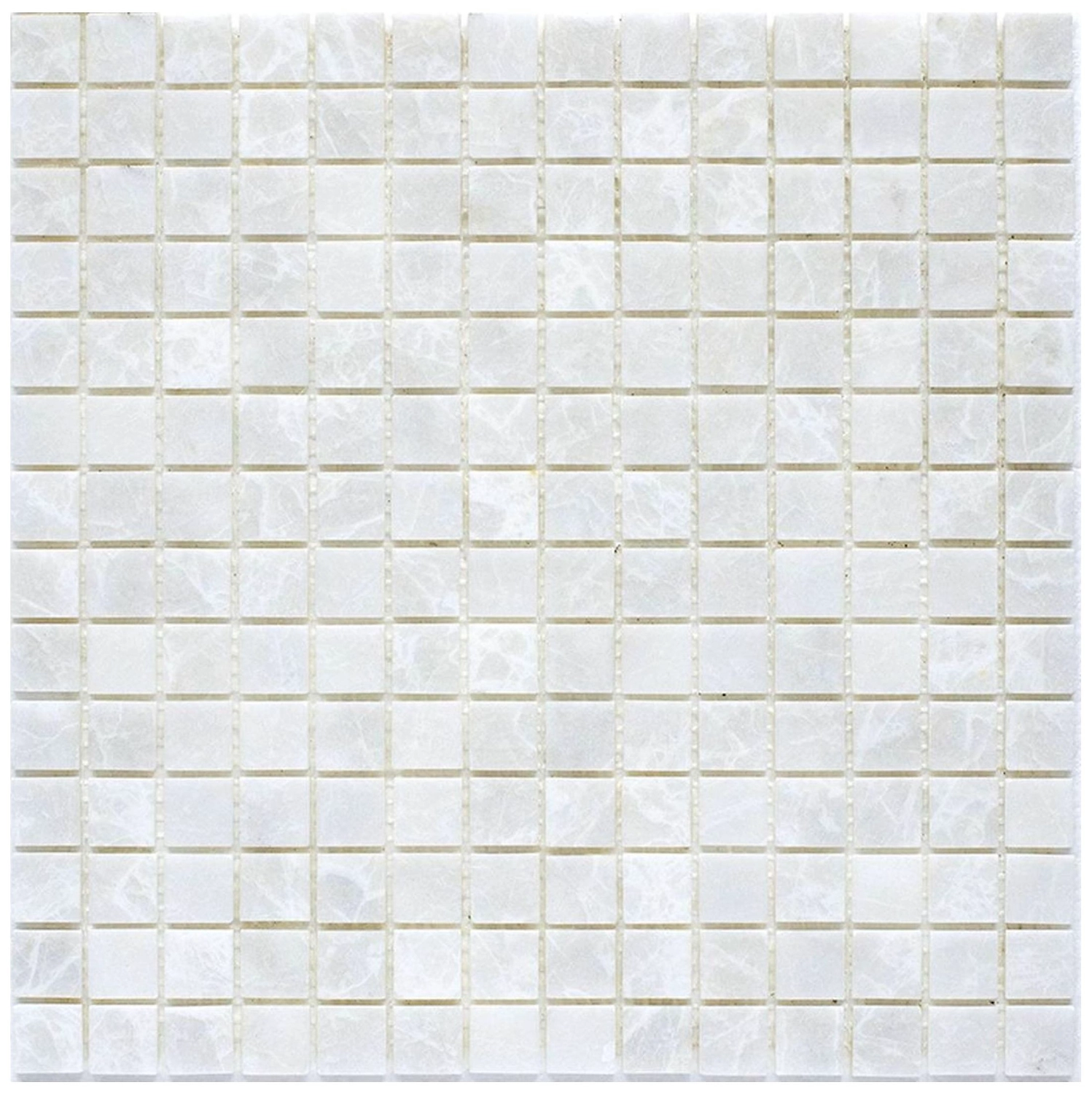 Мраморная мозаика StarMosaic Wild Stone 1070074 белая 30,5х30,5 см