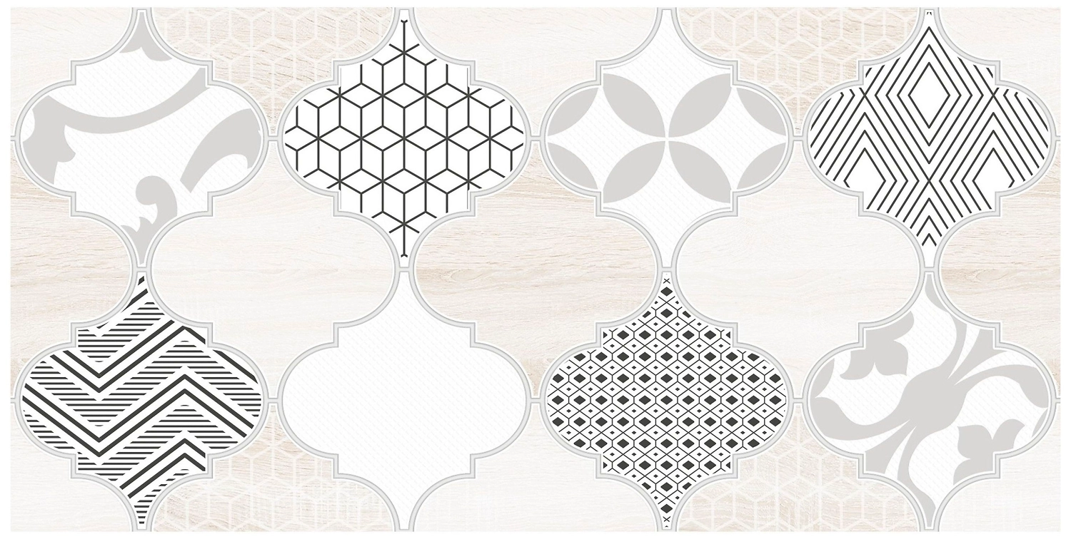 Декор LB CERAMICS Moresque 1641-8625 бежевый 40х20 см