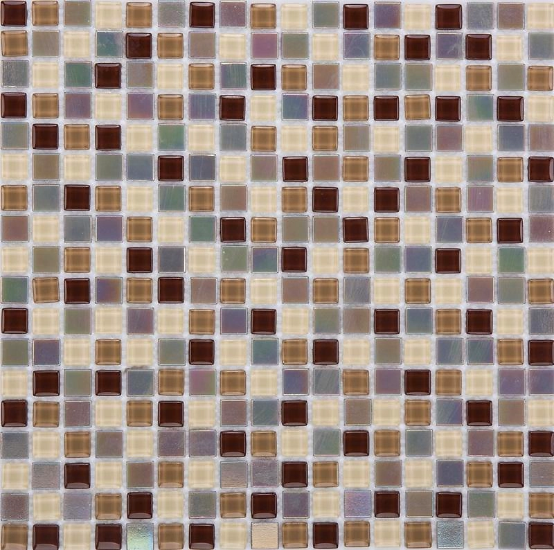 Стеклянная мозаика бежевая 30х30 см