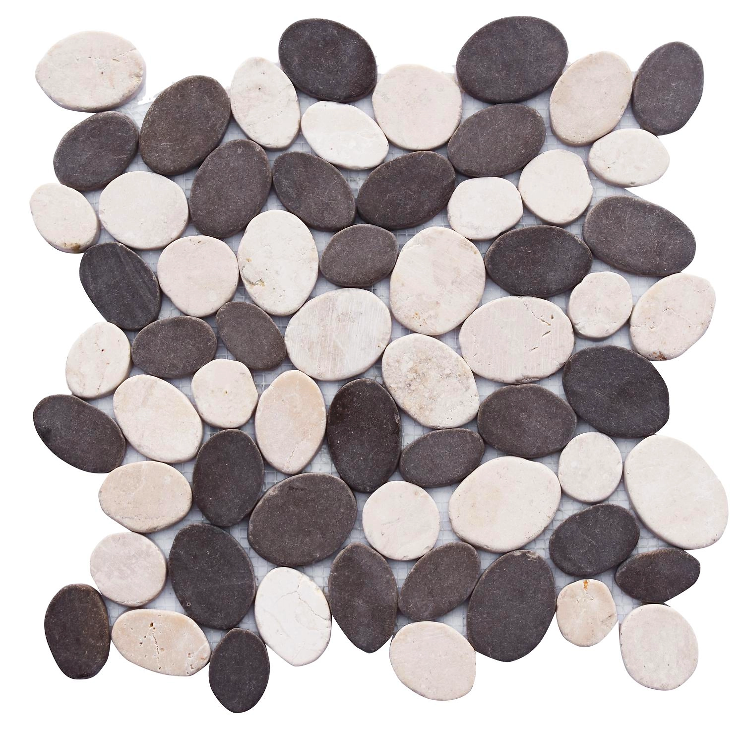 Каменная мозаика серо-бежевая 30х30 см