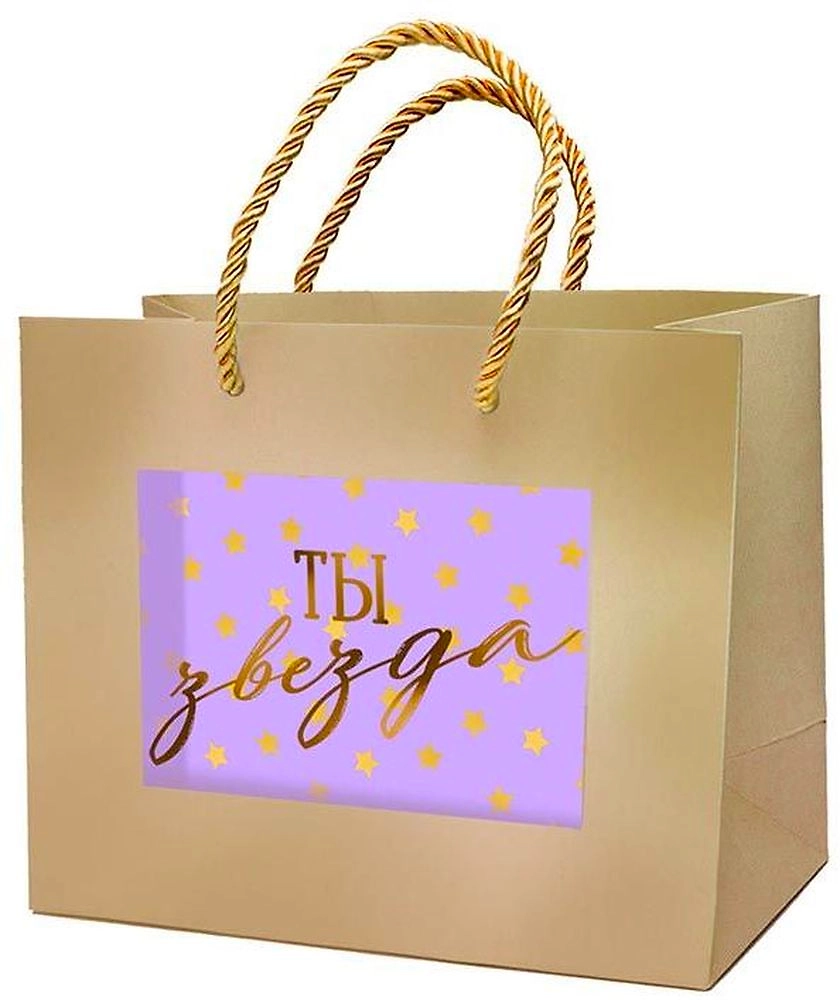 Сумка подарочная Lux Арт и Дизайн с окном 22x18 см в ассортименте