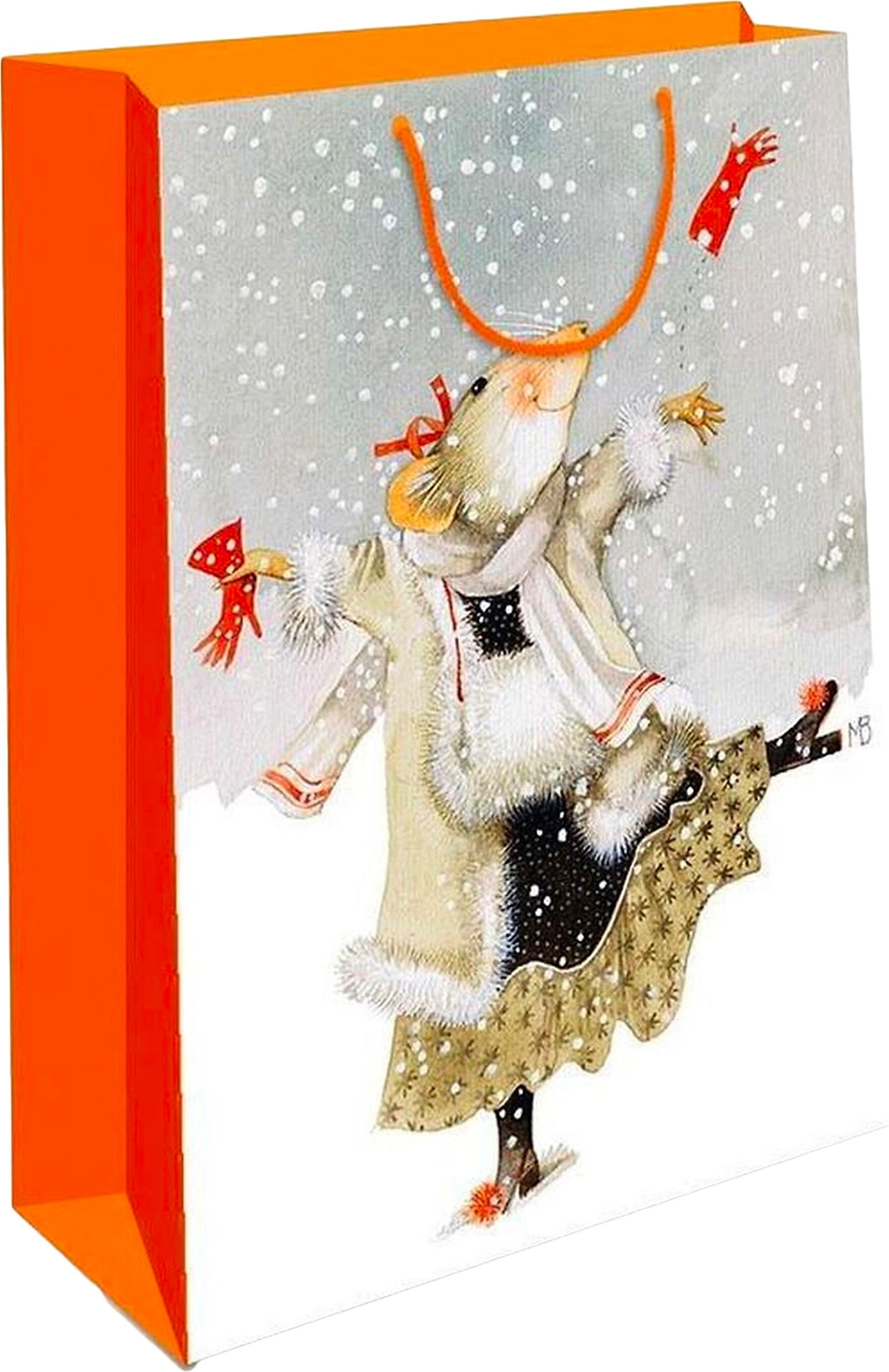 Подарочный пакет Арт и Дизайн С Новым годом 18х10х22 мм