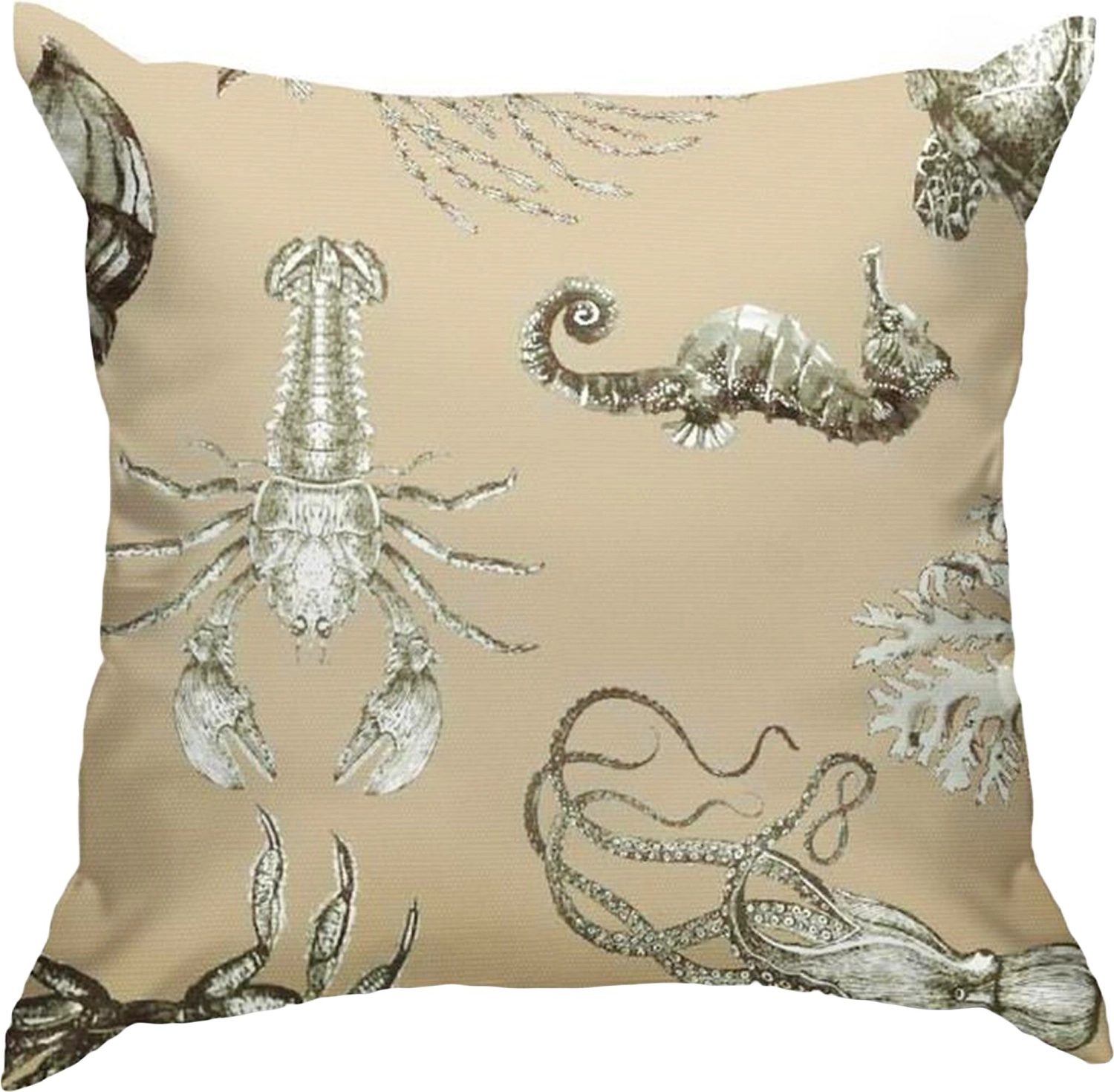 Подушка декоративная Эскар ODISSEA 40х40 см коричневая