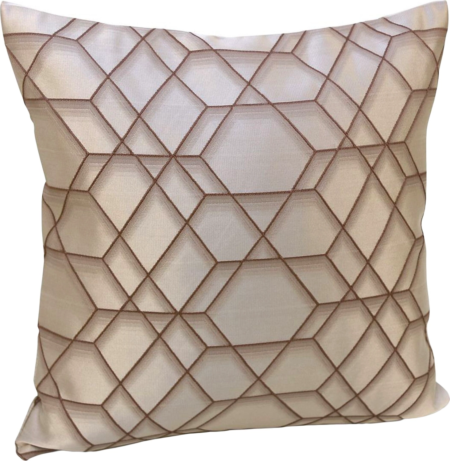 Подушка декоративная Эскар АГАТ 40х40 см коричневая