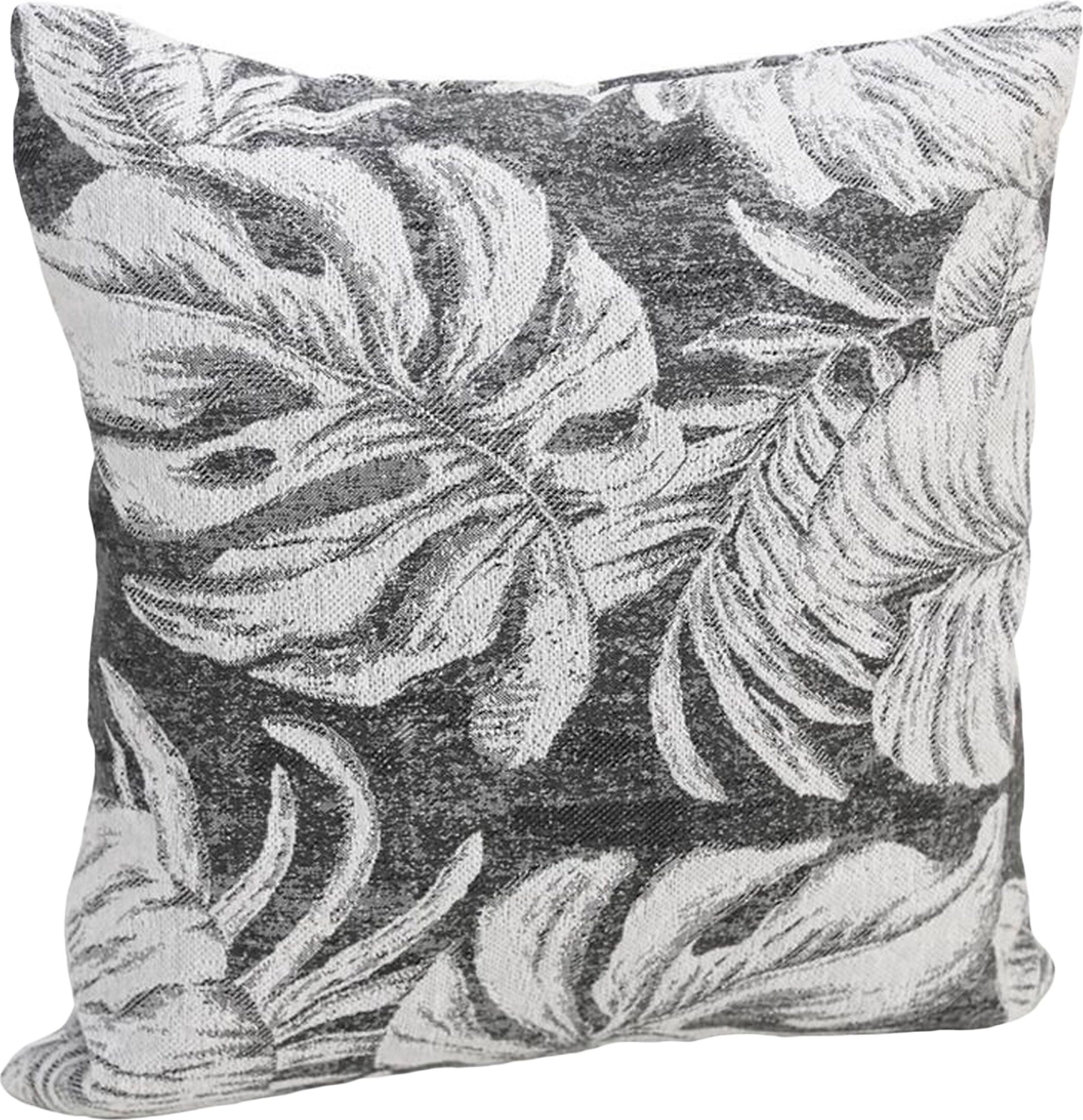 Подушка декоративная Эскар ДЖУНГЛИ 40х40 см темно-серая