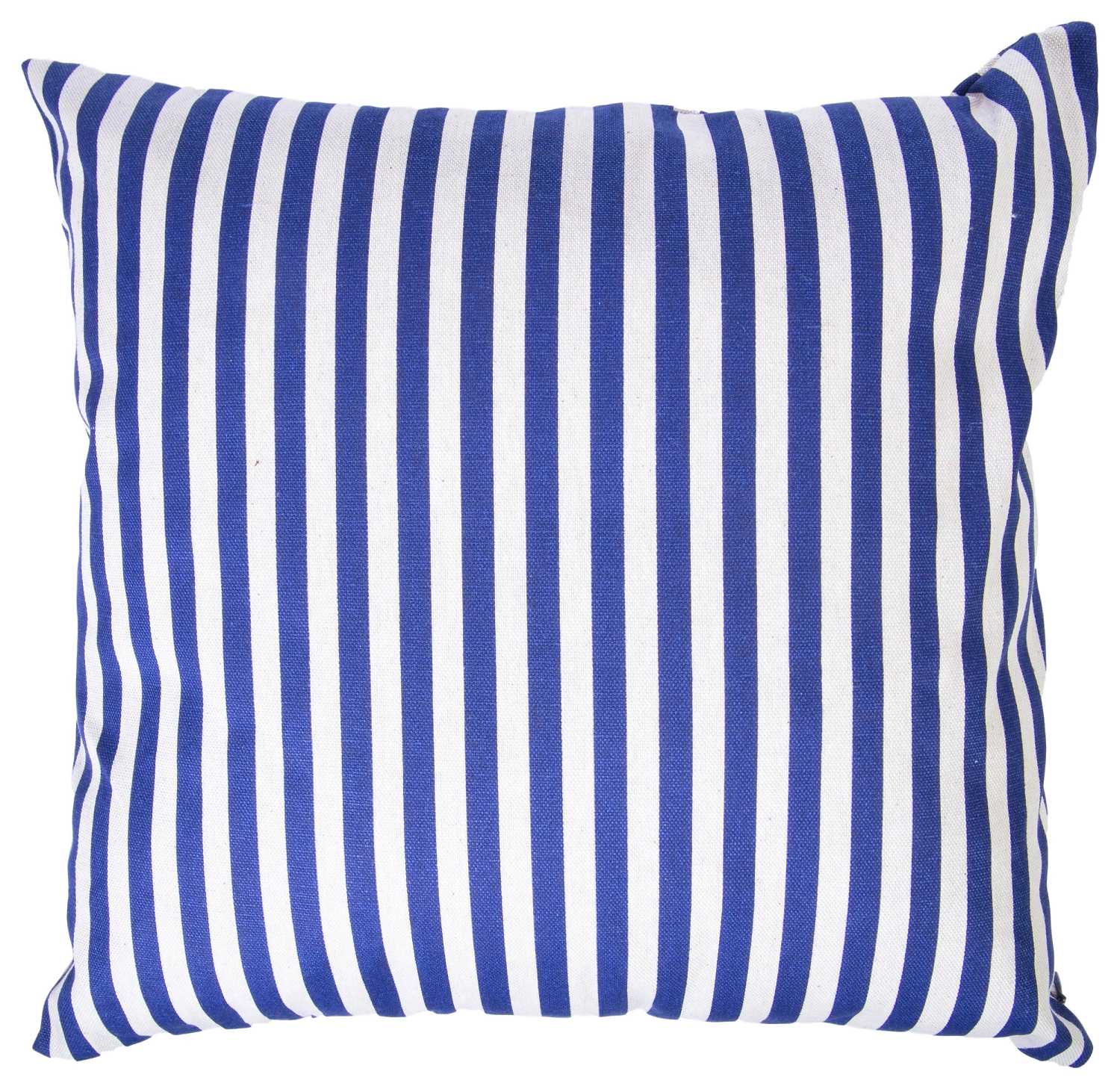 Подушка декоративная Эскар Staipe 40х40 см сине-бежевая