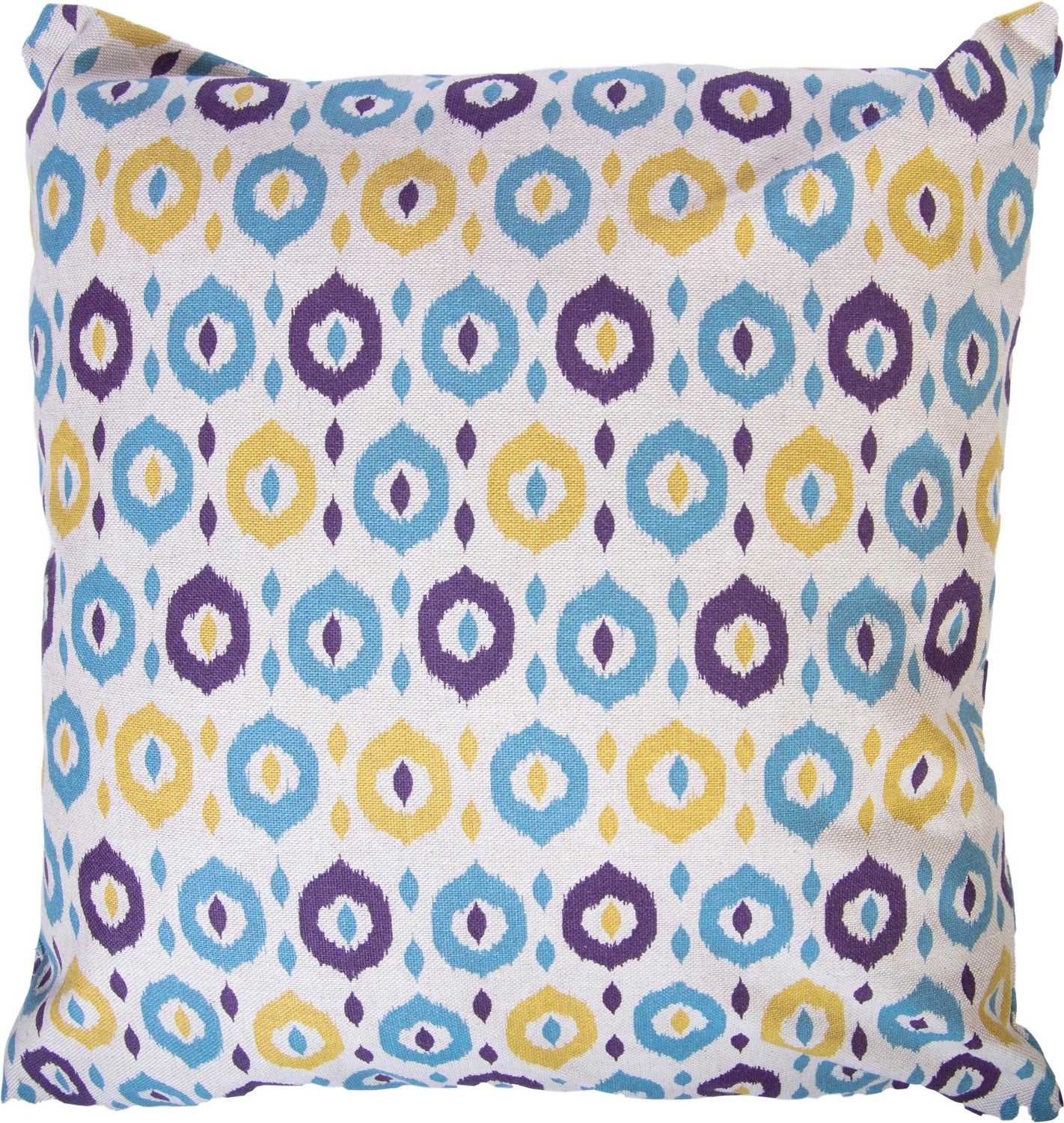 Подушка декоративная Эскар Kreis 40х40 см голубо-желтая