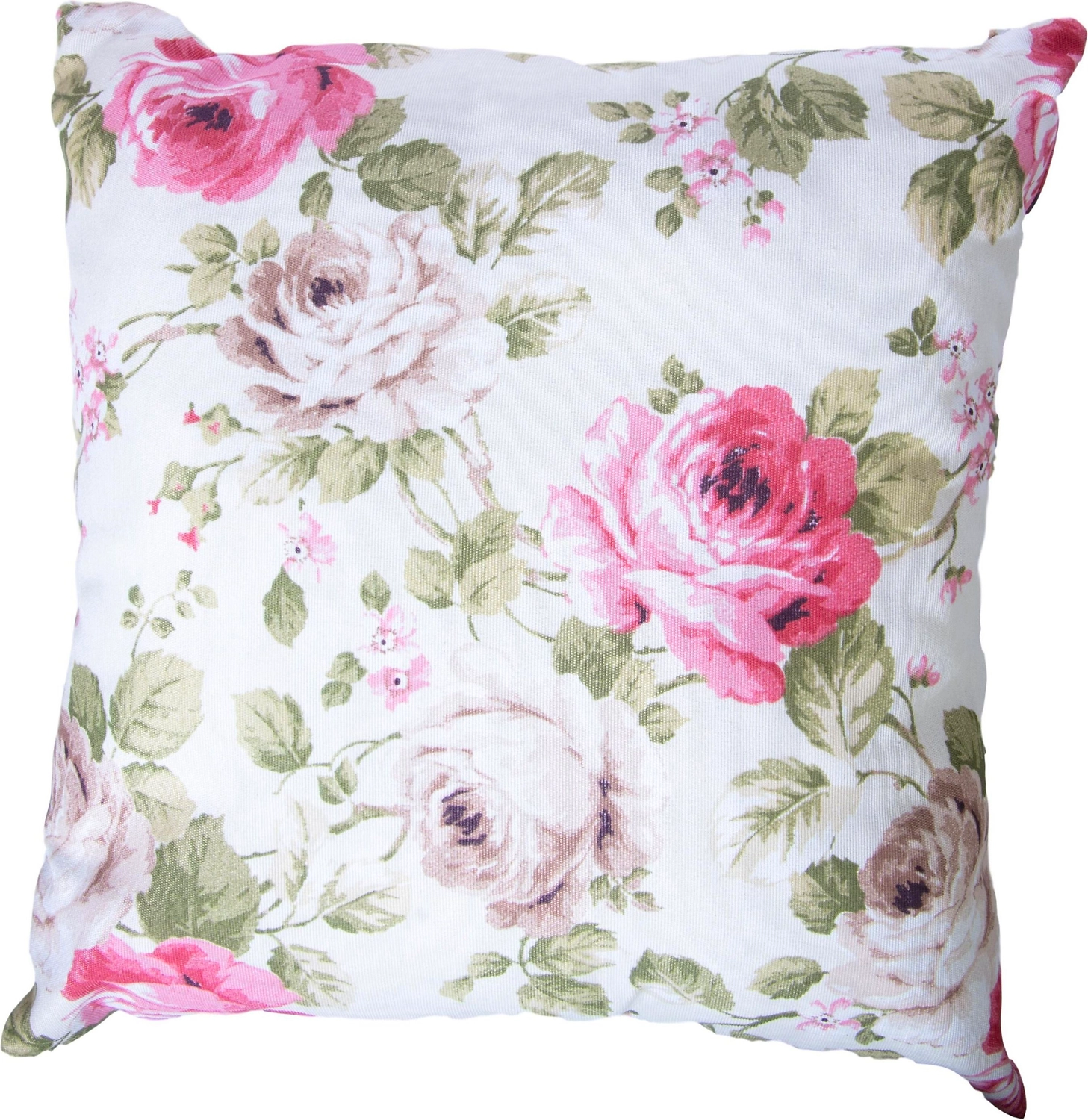 Подушка декоративная Эскар Isadora 40х40 см бежево-розовая