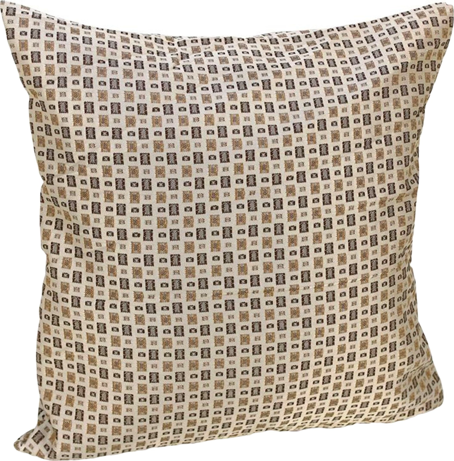 Подушка декоративная Эскар Гипноз 40х40 см коричнево-бежевая