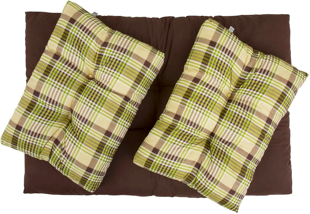 Набор подушек для модульного дивана из паллетов 80х120 см коричневый