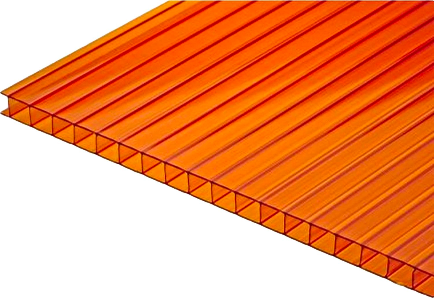 Поликарбонат сотовый терракотовый 4 мм 3000 мм 