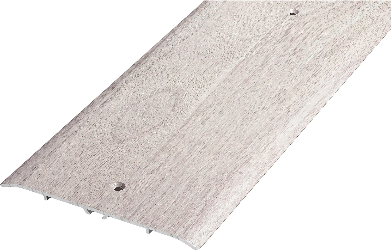 Порог одноуровневый ЛУКА ПС 05 900.106 ясень белый алюминий 900х100 мм