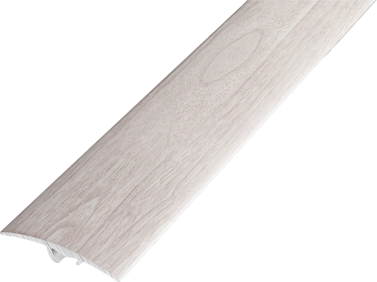 Порог разноуровневый ЛУКА ПР 06 900.106 ясень белый алюминий 900х41 мм