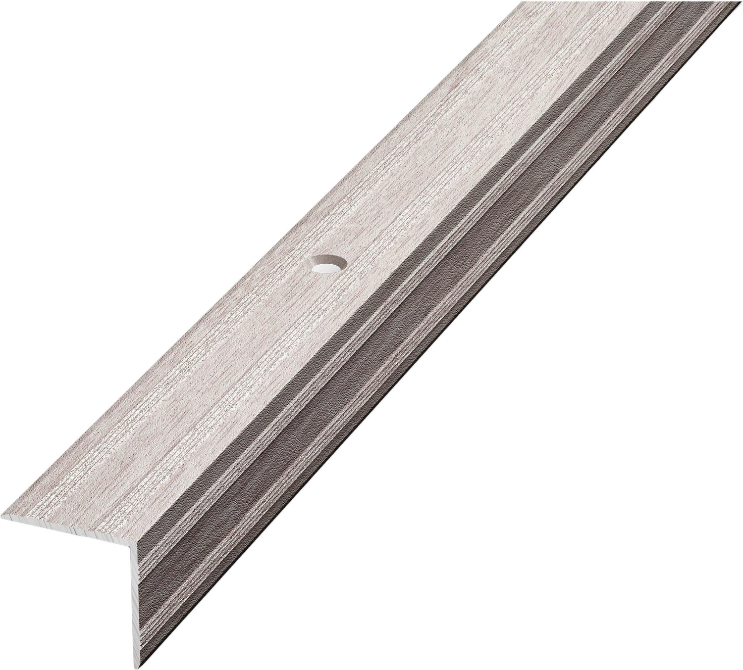 Уголок ЛУКА ПУ 05 900.106 ясень белый алюминий 900х20 мм