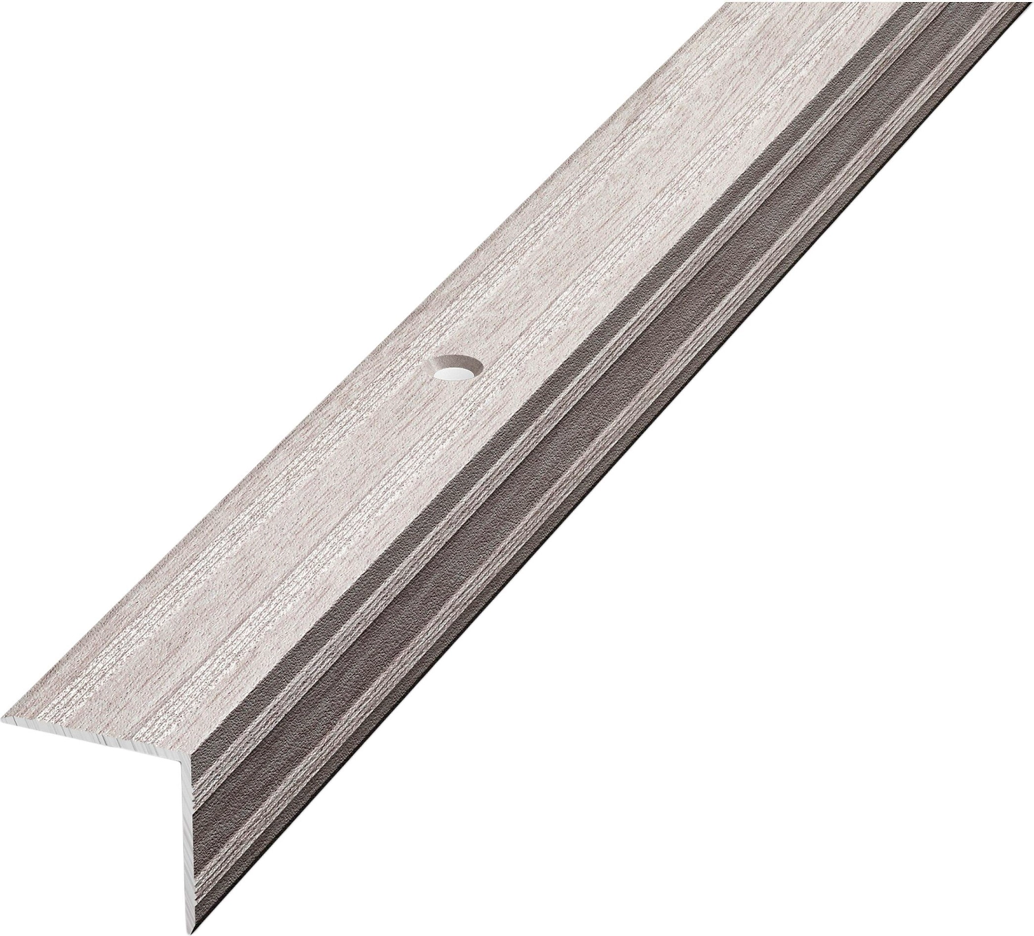 Уголок ЛУКА ПУ 05 1800.106 ясень белый алюминий 1800х20 мм