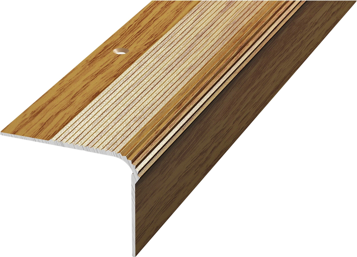 Уголок ЛУКА ПУ 02 900.084 Дуб универсал алюминий 900х54 мм